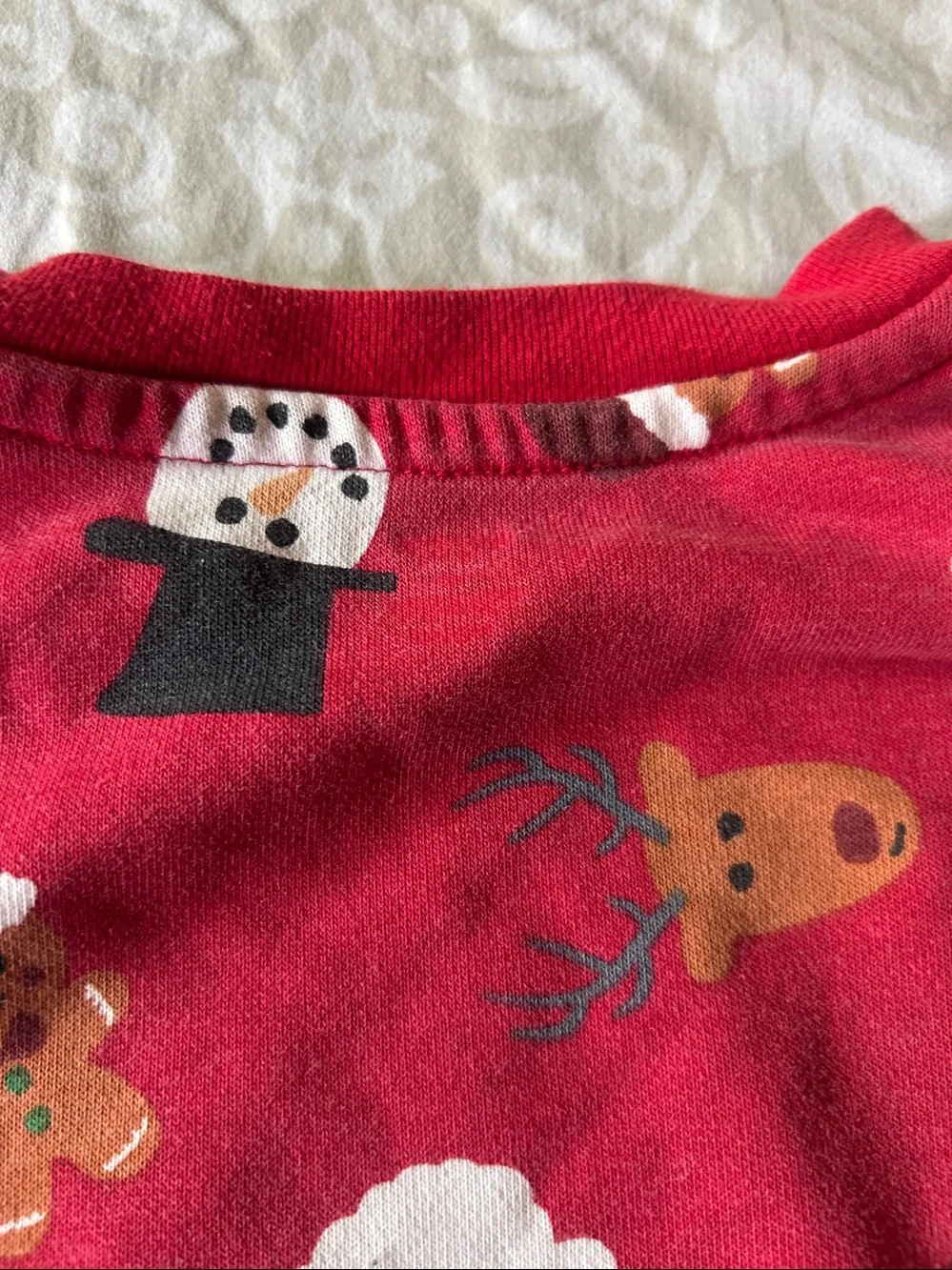 Holiday Time Red Kids Holiday Crewneck Sweatshirt with Santa, Reindeer & Snowman